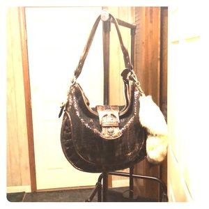 Auth.  MARC CHANTAL handbag, purse charm, foxtail